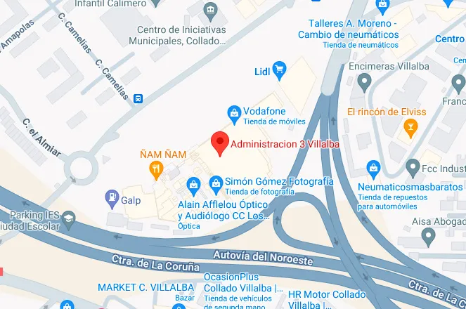 mapa administración de loterias 3 villalba